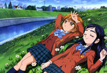 Nagisa and Honoka lying down