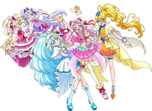 Special movie render of the Hugtto! Pretty Cure group