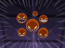 A group of Zakenna-possessed basketballs.