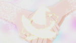 Mirai and Riko holding hands