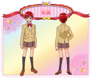 Perfiles de Akira con su uniforme escolar (Toei Animation)