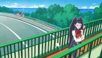 Shamour and Kuroro on a bridge