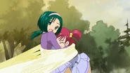 Komachi und Nozomi gefangen von Arachnea