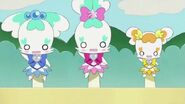 Mascots with Precure outfits