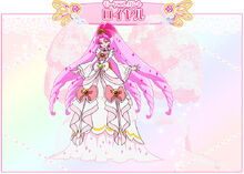 Cure Scarlet's Royal Mode Elegant profile from Toei's website