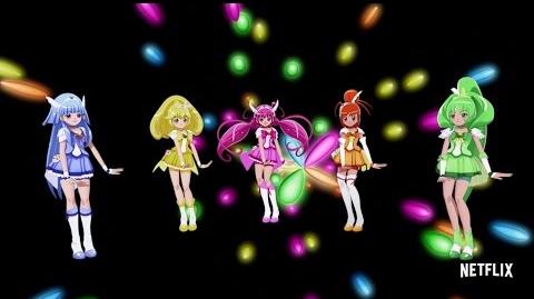 Glitter Force Pretty Cure Figurine Figure DX Girls Princess Happy Lucky  Statue