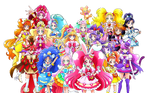 Max Heart, Go! Princess, Mahou Tsukai and KiraKira teams, from website