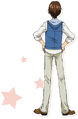 Toei Animation's image of Koji's back in Yes! Pretty Cure 5: Kagami no Kuni no Miracle Daibouken!.