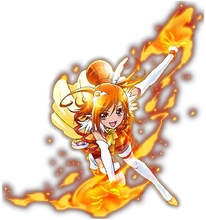 Cure Sunny's header stance from Toei Animation's website