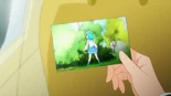 STPC40 Fuyuki looks at the photo of Lala, Prunce and Fuwa.jpg (83 KB) Fuyuki looks at the photo of Lala, Prunce and Fuwa