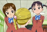 Miu and Nao talking with Hikari
