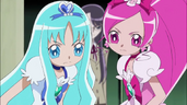 Blossom y Marine decididas a enfrentar a Dark Pretty Cure