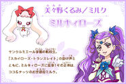 Cartel de Milky Rose en Pretty Cure All Stars New Stage 2