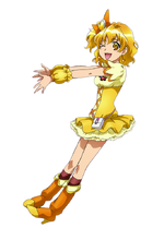 Cure Pine's full stance from her New Stage 3 postcard