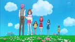 The Cures and Kanata in the flower field