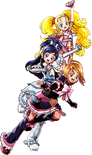The Cures' poster art from the Pretty Cure All Stars: Haru no Carnival♪ poster