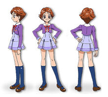 Rin's school uniform profile from Yes! Pretty Cure 5