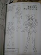 Boceto de cuerpo completo de Dream en Yes! Pretty Cure