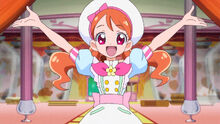 Ichika greets the Mahou Tsukai Cures in episode 50 of Mahou Tsukai Pretty Cure!
