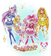 Perfil de las Suite en Pretty Cure All Stars: Cantando con todos ♪ ¡El milagro de la magia!.