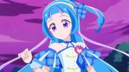 Wink se da cuenta de que se ha convertido en una Pretty Cure.