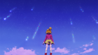 Mirai watching shooting stars