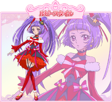 Cure Magical's Ruby Style profile from Toei's website