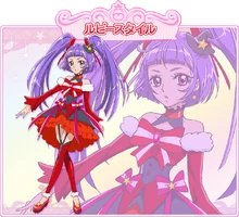 Cure Magical's Ruby Style profile from Toei Animation's website