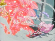 Cure Passion usando el ataque en el episodio 48 contra Northa/Klein