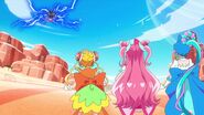 Las Pretty Cure luchando contra el MottoUbauzo