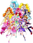 Max Heart, Go! Princess, and Mahou Tsukai teams