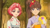 Towa and Kirara in their yukatas