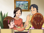 The Hyuuga family having dinner