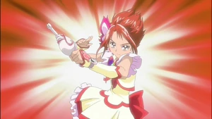 Die mächtige Flamme eines jungen Mädchens puren Herzens