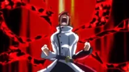 Phantom usando su poder para sellar a una Pretty Cure en un espejo