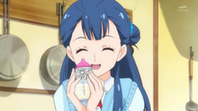 Saaya made milk for Hugtan