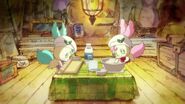 Kirarin y Pikario cocinando juntos