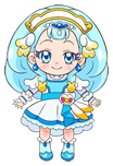 Perifiles de Chibi Cure Ange en HUGtto! Pretty Cure♡Futari wa Pretty Cure Recuerdos de All Stars