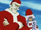 Kintoleski and Ms. Shitataare dressed as Santas