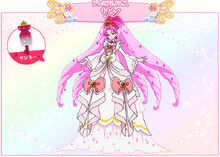 Cure Scarlet's Premium Mode Elegant (Sun) profile from Toei's website.