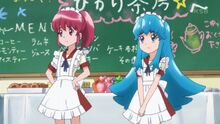 Megumi and Hime as maids in episode 34