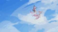 Nico and Miyuki caught in the wind