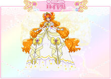 Cure Twinkle's Royal Mode Elegant profile from Toei's website