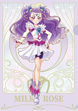 Yes! Pretty Cure 5 GoGo! Yes! Precure 5 GoGo! Milky Rose purple Cosplay  Costume