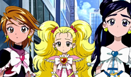 Las Pretty Cure y Luminosa preocupadas porque Valdes ha destruido la "Iluminación Máxima"