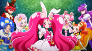 Las Pretty Cure hacen brillar el kirakiraru dentro de Elisio