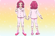 Hana's pajama profile from Toei's website