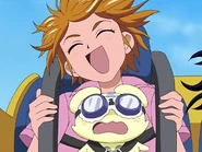 Mepple y Nagisa en el parque de diversiones