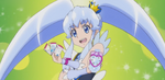Cure princess about to transform into innocent form