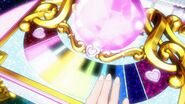 Cure Melody tocando el piano del cofre